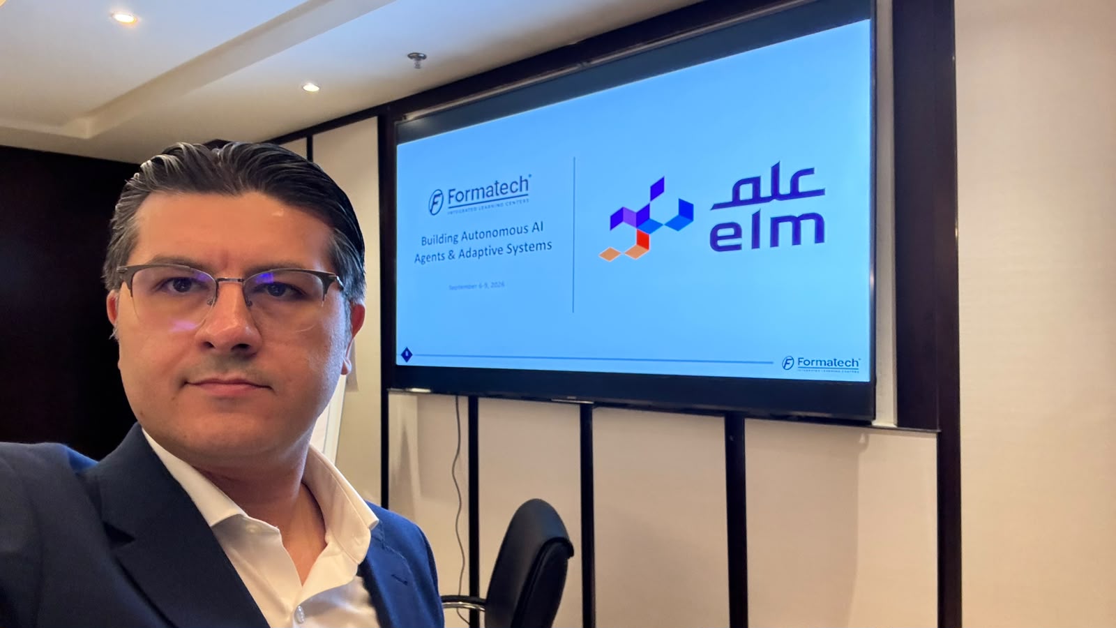 Dr Fadi Amroush at the Elm autonomous AI agents and adaptive systems programme.
